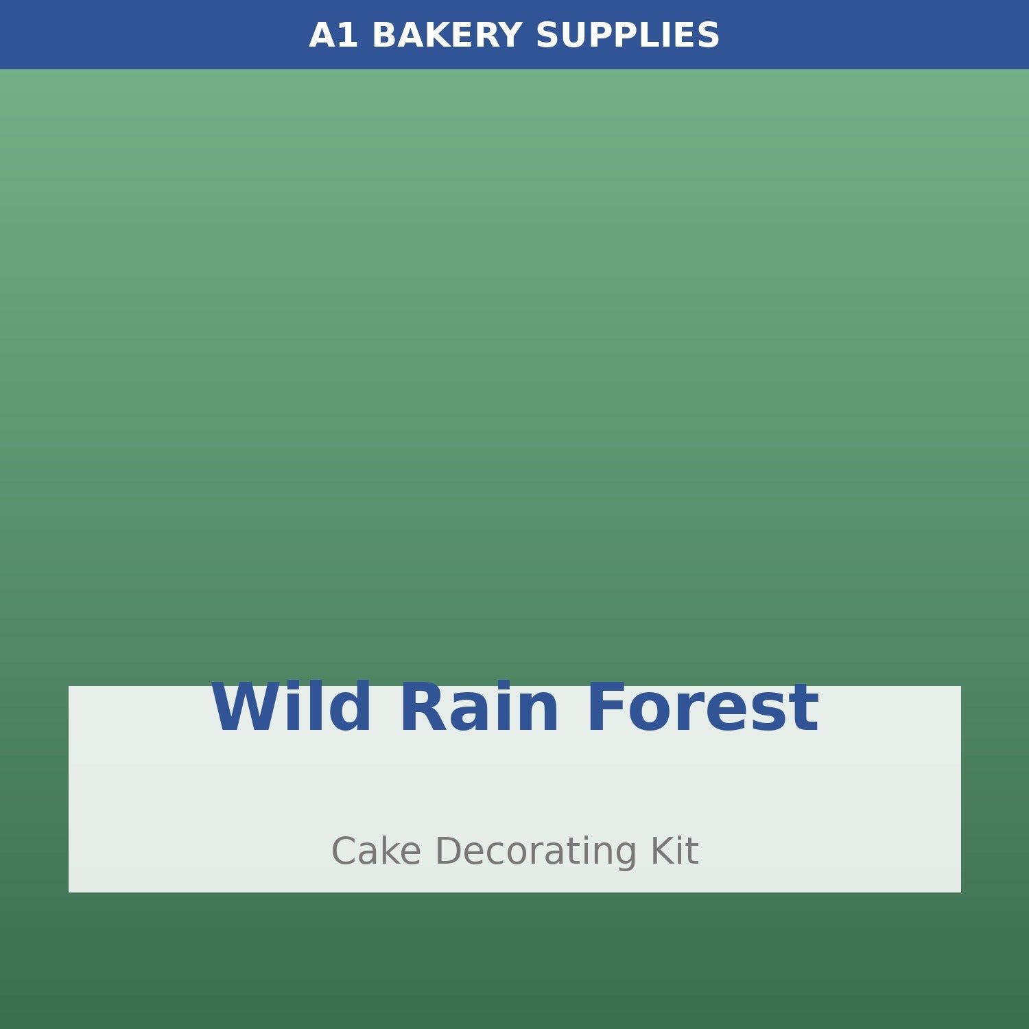 Wild Rain Forest cake decorating kit
