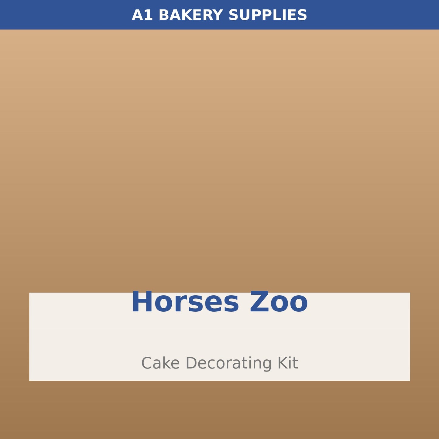Horses Zoo cake decorating kit