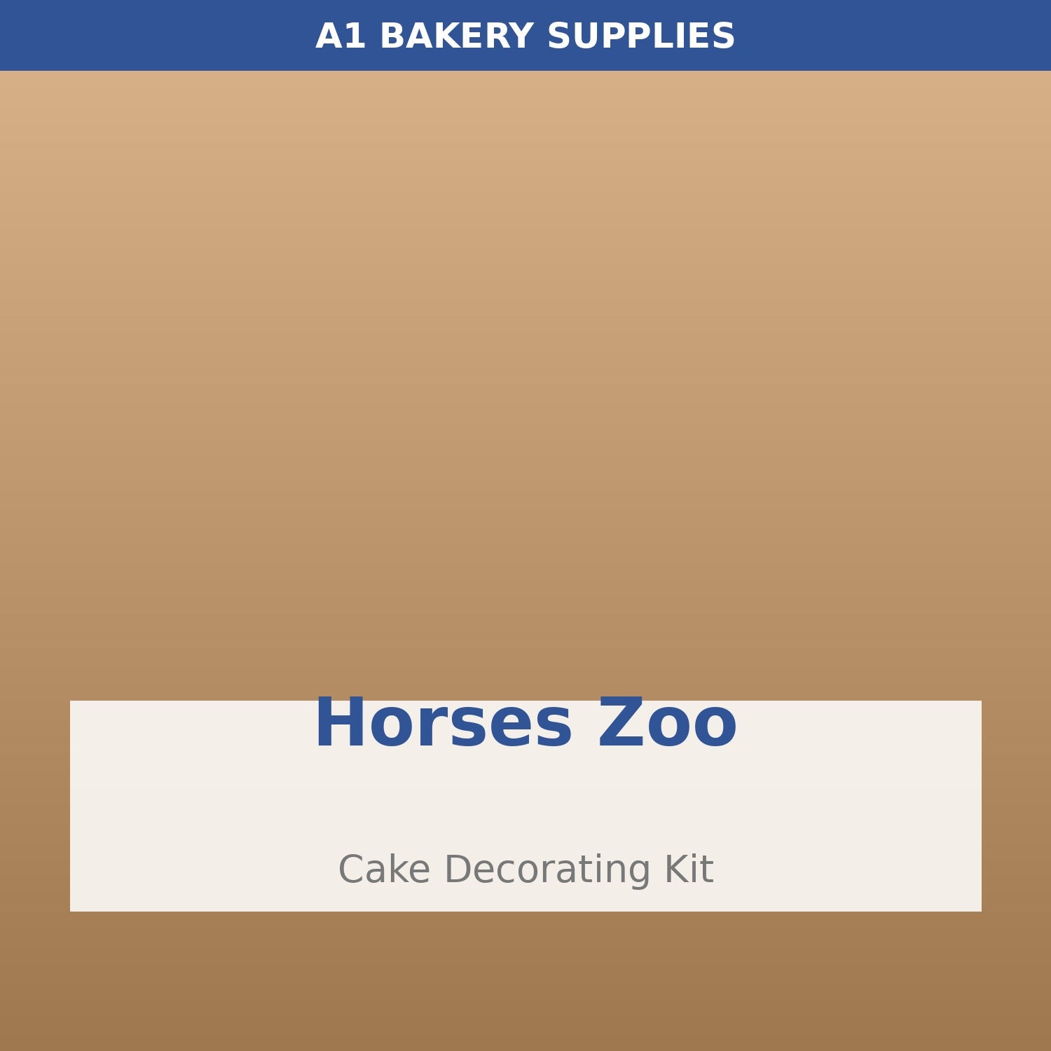 Horses Zoo cake decorating kit