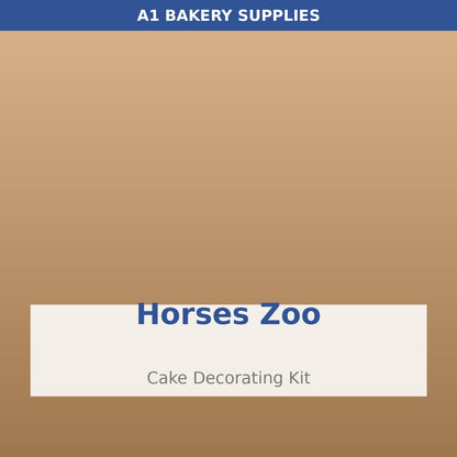 Horses Zoo cake decorating kit