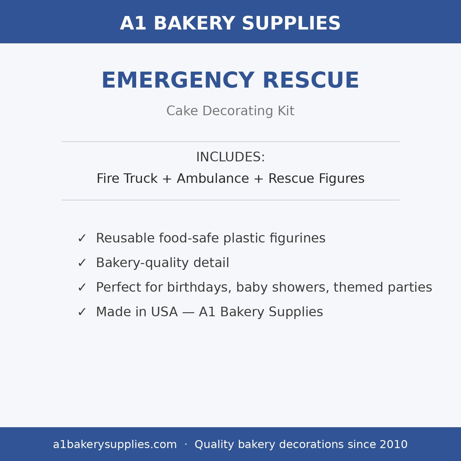 Emergency Rescue cake decorating kit