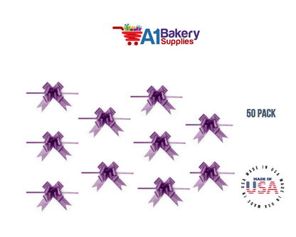 Purple 4" Butterfly pull bows of 50 Pack by A1 Bakery supplies