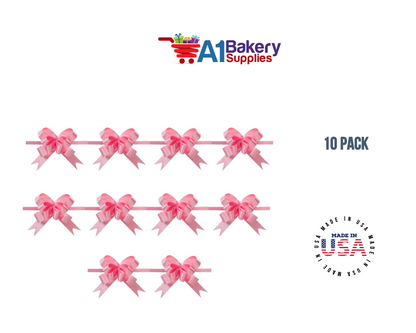 Pink 4" Butterfly pull bows of 10 Pack by A1 Bakery supplies