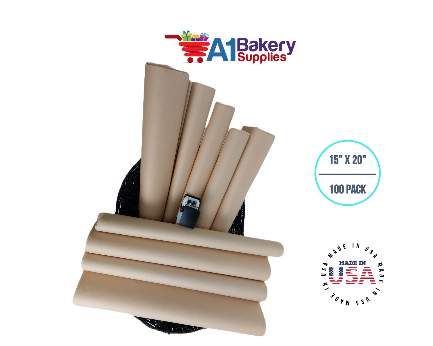 Acid-Free Tissue Paper - 100 Sheets 15 Inch x 20 Inch Ph Neutral