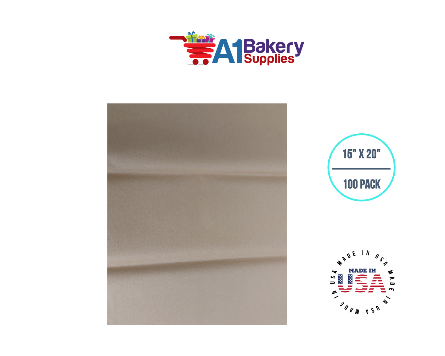 Acid-Free Tissue Paper - 100 Sheets 15 Inch x 20 Inch Ph Neutral