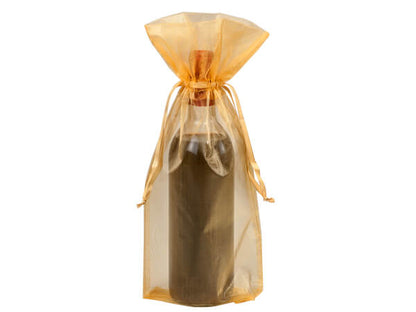Organza Wine Bags Wine Gift Favors Bags 6.5" x 15"