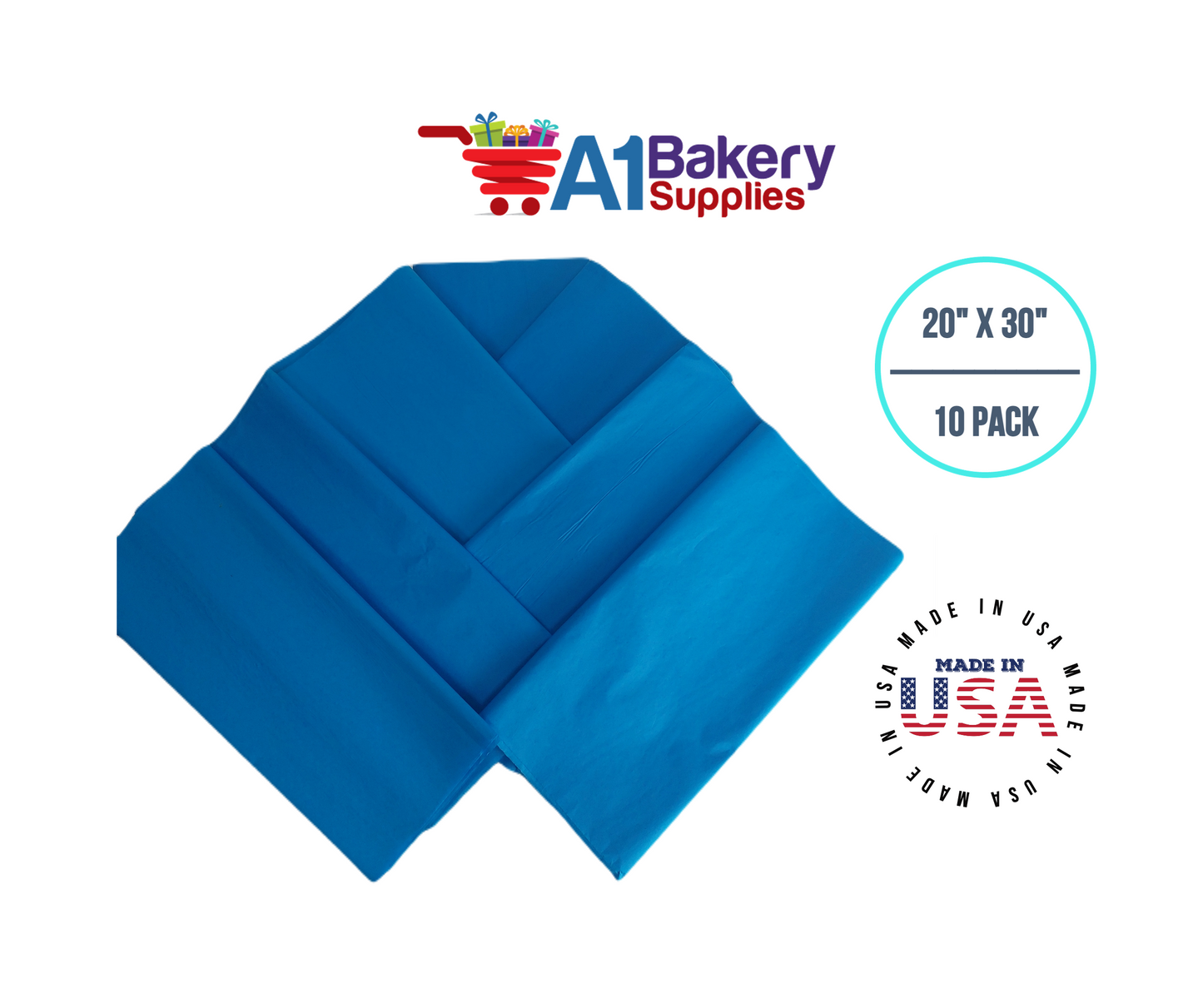 Brilliant Blue Tissue Paper