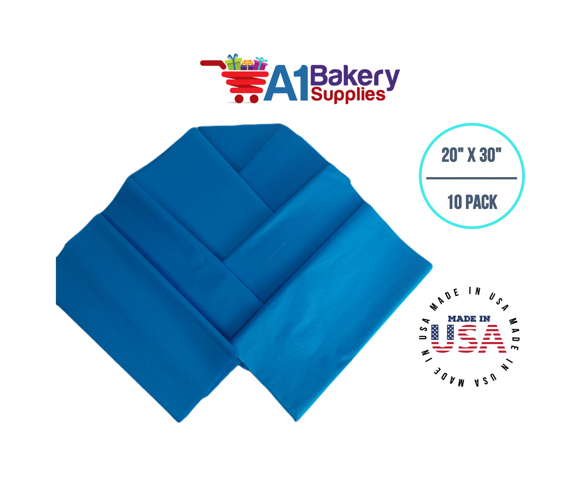 Brilliant Blue Tissue Paper