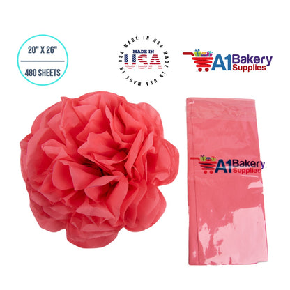 Coral Rose Tissue Paper