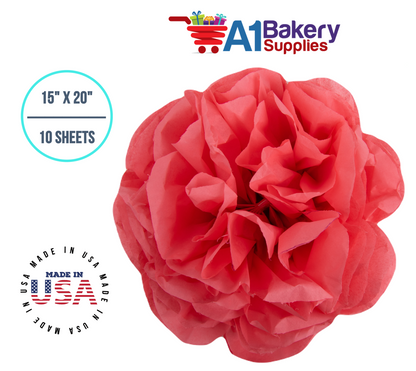 Coral Rose Tissue Paper