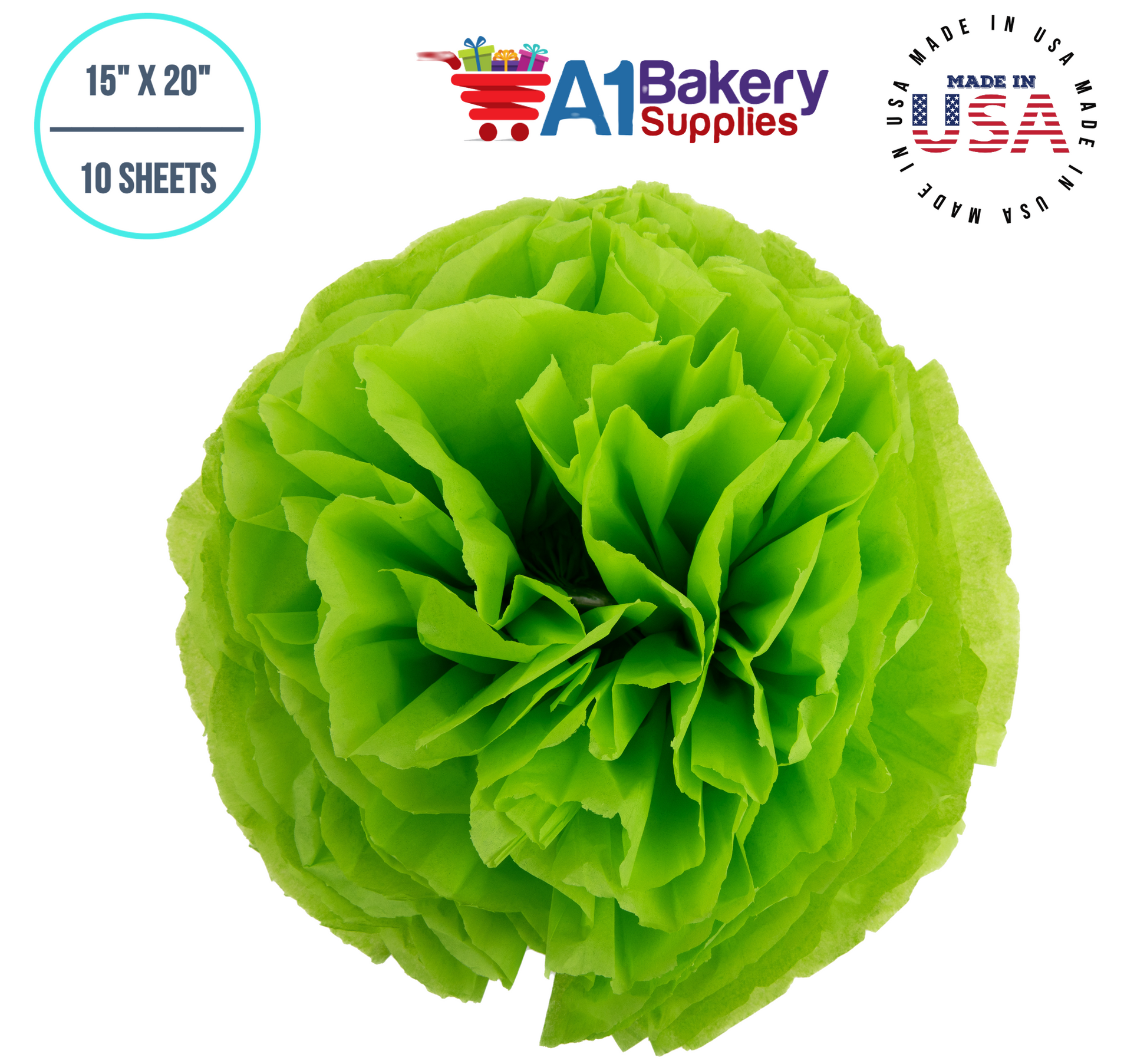 Bright Lime Tissue Paper