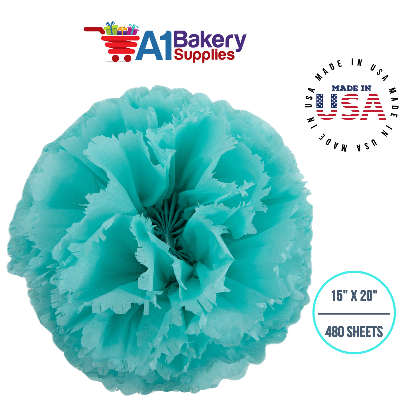 Aqua Blue Tissue Paper
