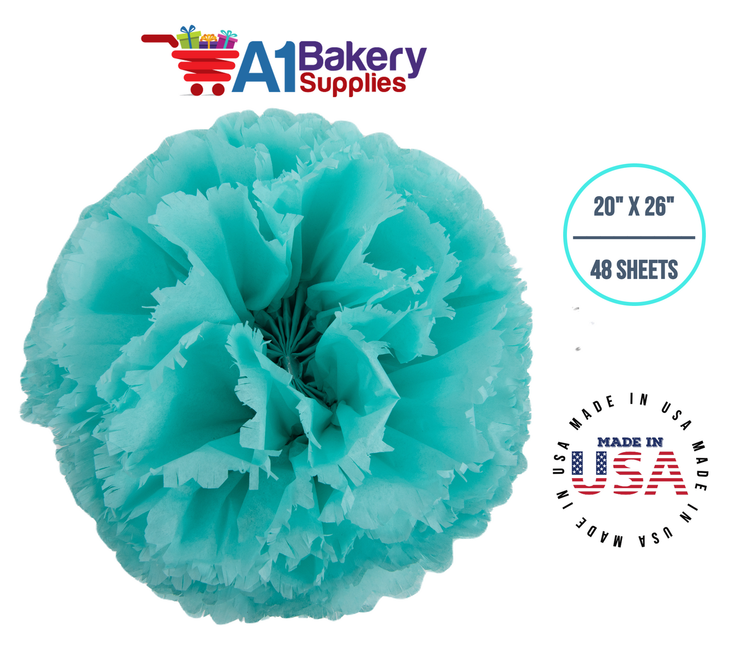 Aqua Blue Tissue Paper