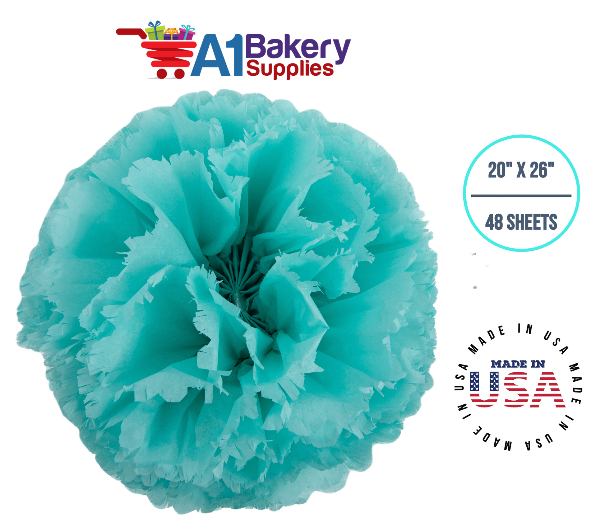 Aqua Blue Tissue Paper