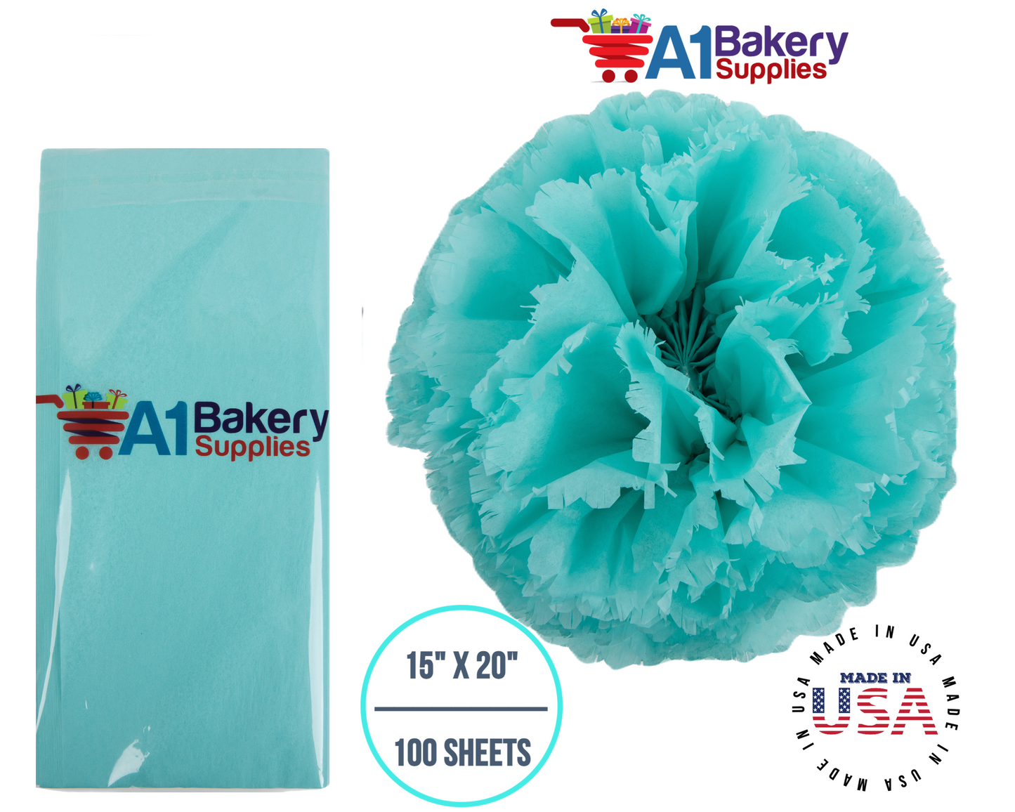 Aqua Blue Tissue Paper