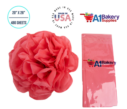 Coral Rose Tissue Paper