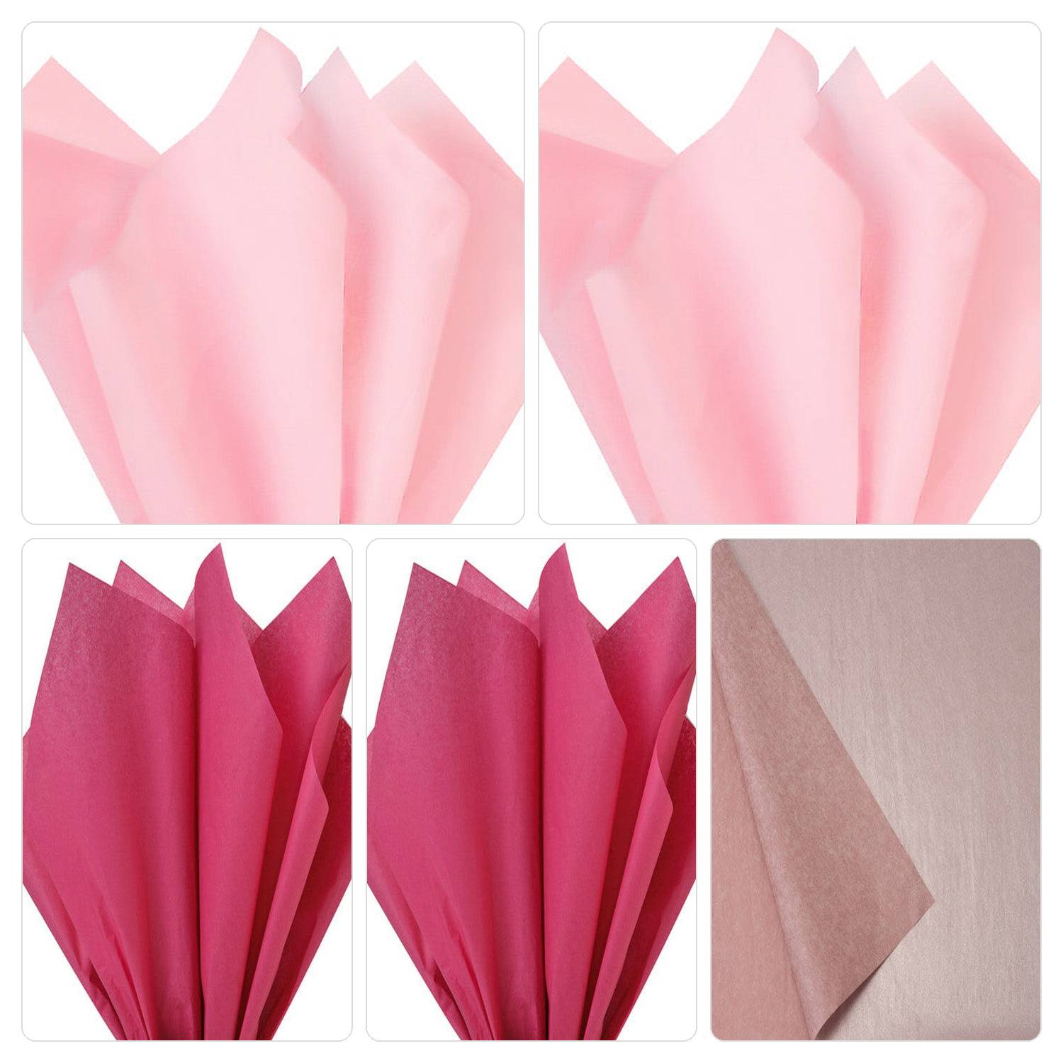 Pink Mix Tissue Paper — 5 Color Mix