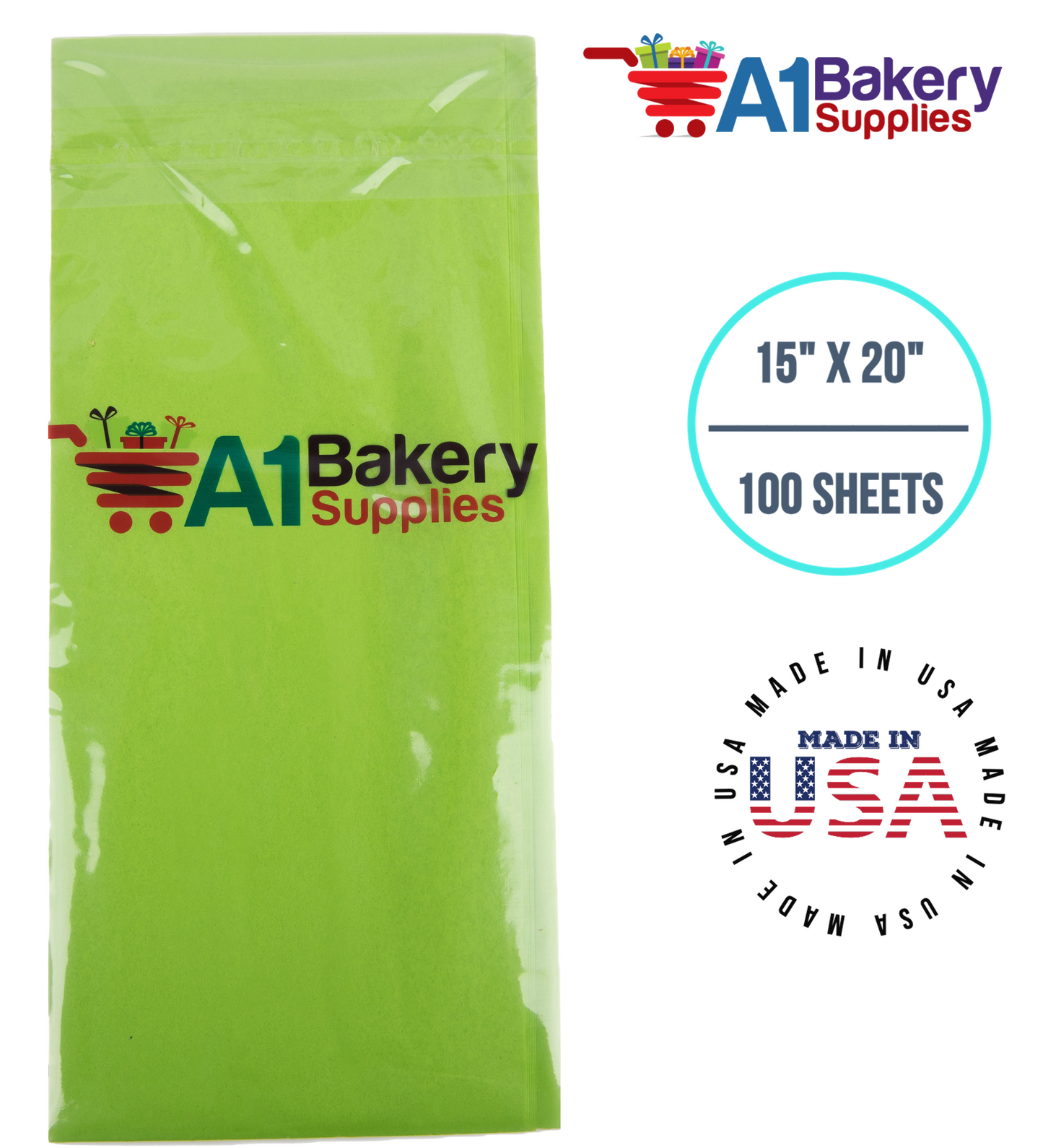 Bright Lime Tissue Paper