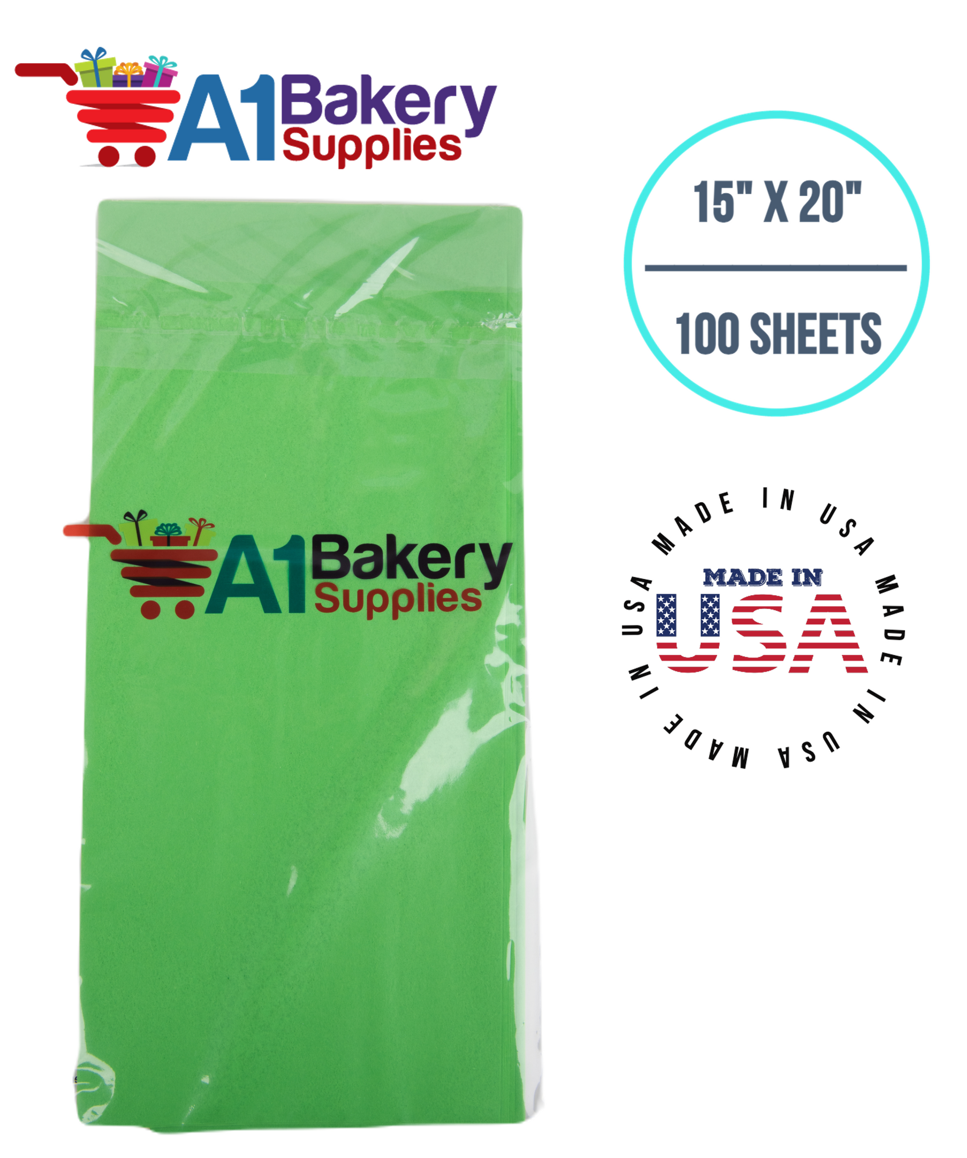 Groovy Green Tissue Paper