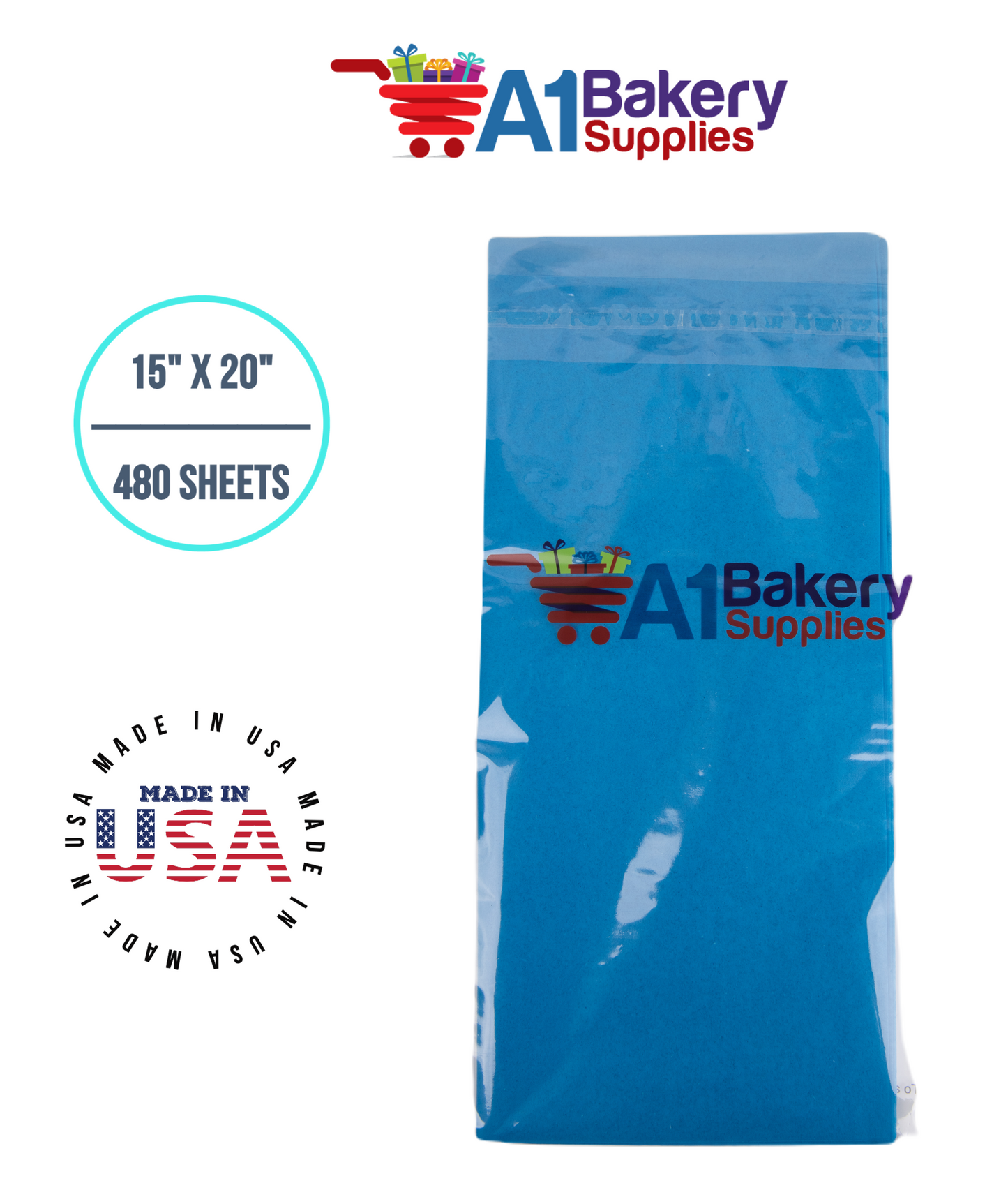 Brilliant Blue Tissue Paper