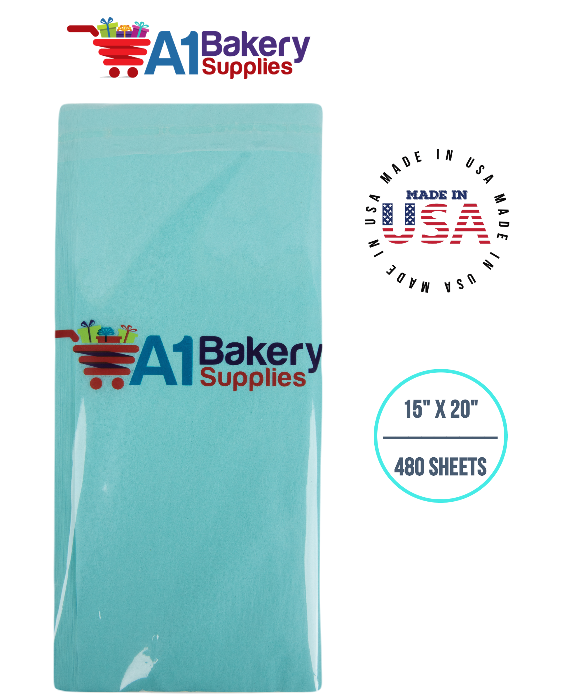Aqua Blue Tissue Paper