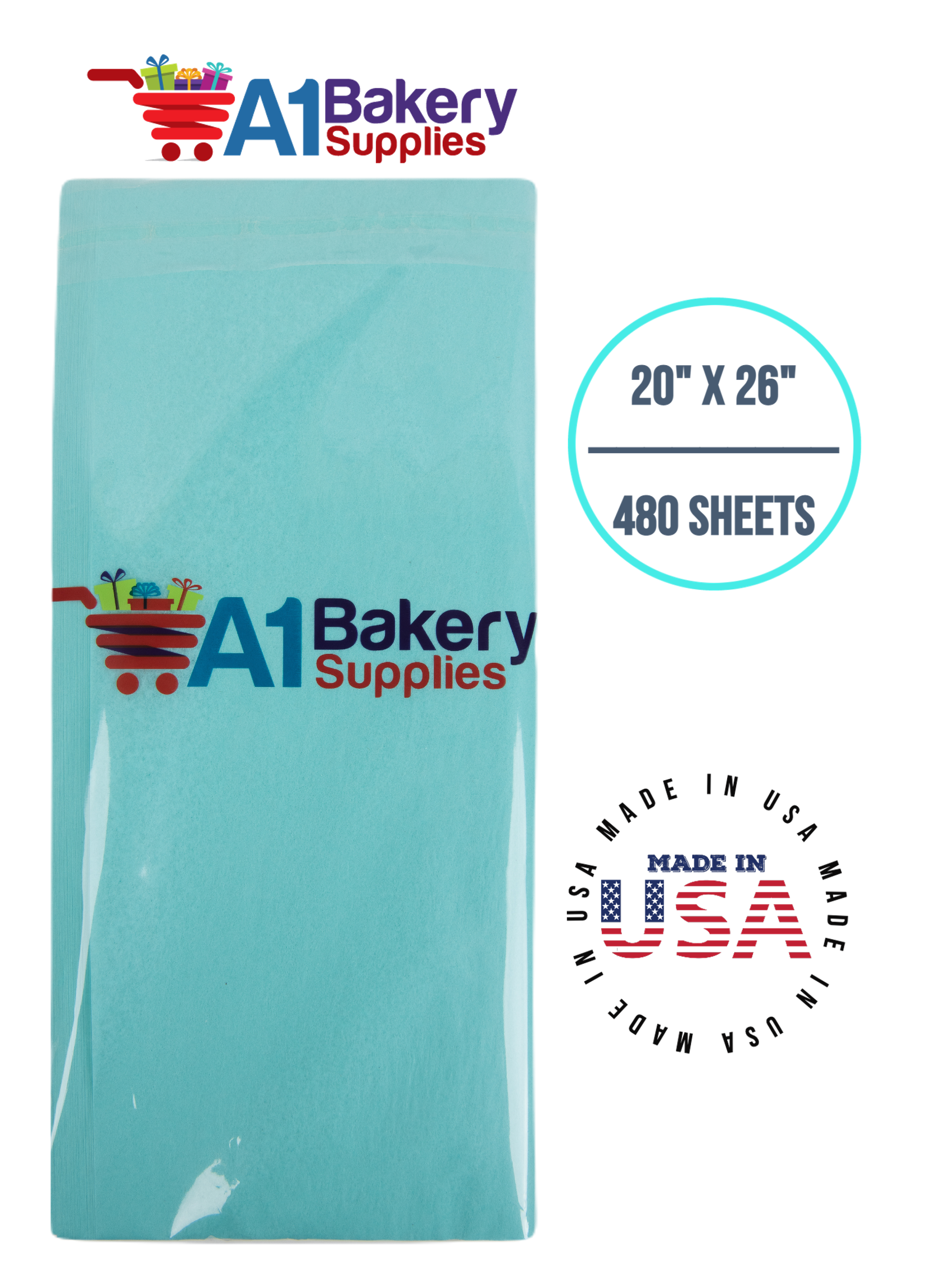 Aqua Blue Tissue Paper