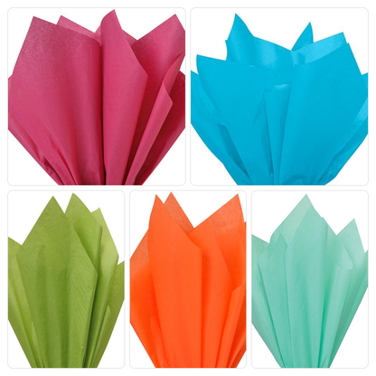 Tropical Summer Mix Tissue Paper — 5 Color Mix
