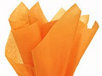 Tangerine Tissue Paper 15 Inch x 20 Inch - 100 Sheets