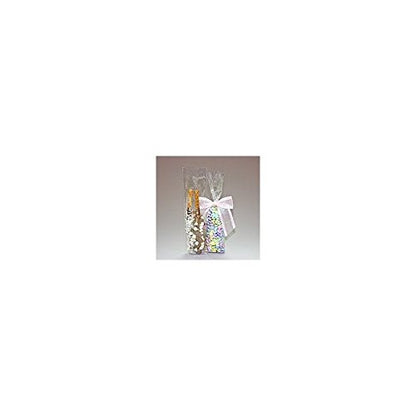 100 Bag Set - Top Quality 3 x 11 Cello Cellophane Bags - Acrylic Coated Crisp Crystal Clear 1.2 Mil