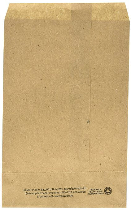 Kraft Flat Merchandise Bags, Medium, 500 Pack - 14-3/4"x18"