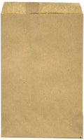 Kraft Flat Merchandise Bags, Medium, 1000 Pack - 6-1/4"x9-1/4"