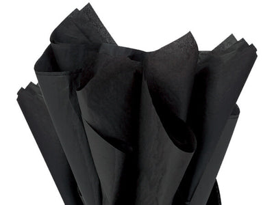 Black Tissue Paper Squares, Bulk 10 Sheets, Premium Gift Wrap and Art Supplies for Birthdays, Holidays, or Presents by A1BakerySupplies, Small 15 Inch x 20 Inch
