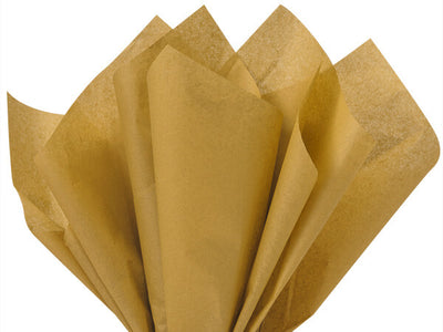 Antique Gold Tissue Paper Squares, Bulk 10 Sheets, Premium Gift Wrap and Art Supplies for Birthdays, Holidays, or Presents by A1BakerySupplies, Large 15 Inch x 20 Inch