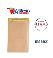 Kraft Flat Merchandise Bags, Medium, 500 Pack - 17"x21"