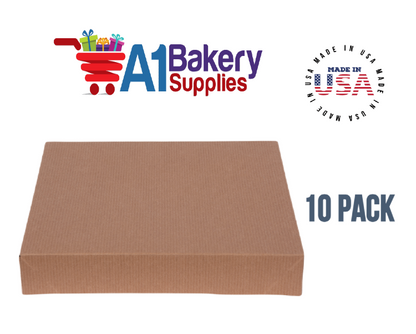 Kraft Brown Color Apparel Box for Men Shirts Gift Wrap Packaging Boxes, 15 x 9 1/2 x 2" - 10 Pack, Small