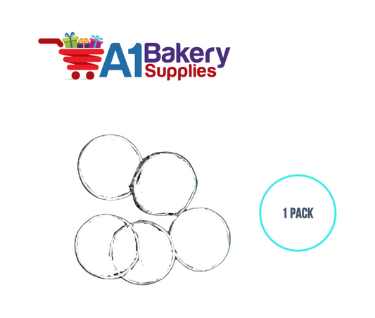 A1BakerySupplies Rings - Silver 1 pack Wedding Accessories for Birthday Cake Decorations and Marriages