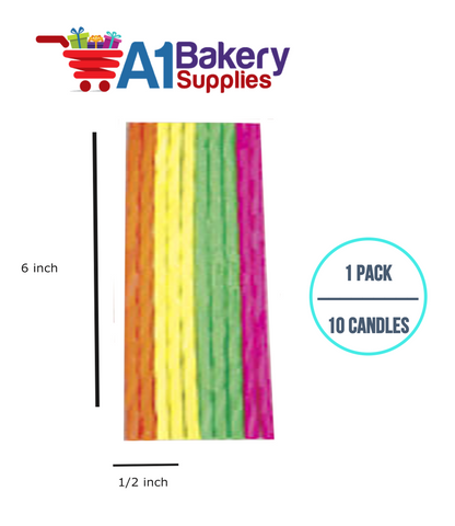 A1BakerySupplies Sparkler Birthday Candles-Neon Colors 1 pack for Birthday Cake Decorations and Anniversary