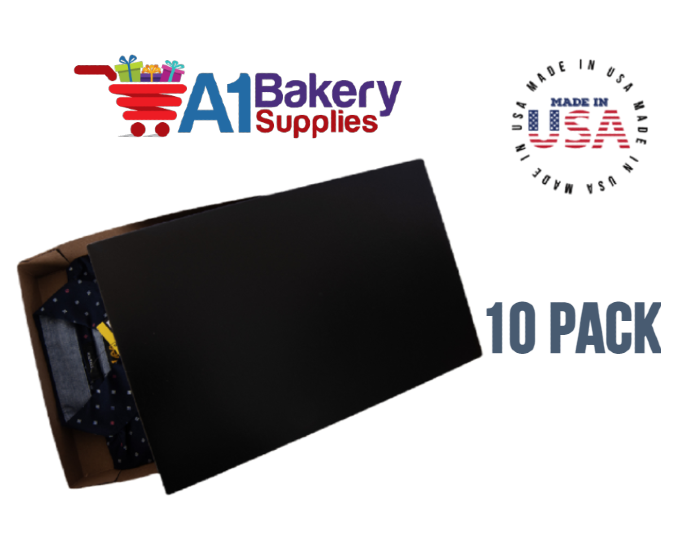 Black Color Apparel Box for Men Shirts Gift Wrap Packaging Boxes, 15 x 9 1/2 x 2" - 10 Pack, Small