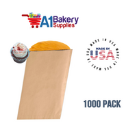 Kraft Flat Merchandise Bags, Medium, 1000 Pack - 8.5"x11"