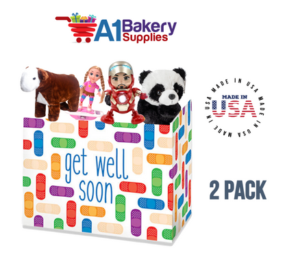 Get Well Soon Basket Box ,Theme Gift Box, Small 6.75 (Length) x 4 (Width) x 5 (Height), 2 Pack