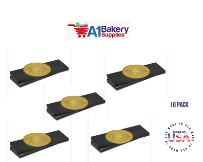 Black Men's Tie Gift Boxes Socks Gift Boxes 10 pack with Gold Gift for You Tag