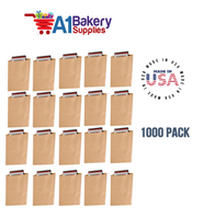 Kraft Flat Merchandise Bags, Medium, 1000 Pack - 8.5"x11"
