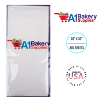 White Tissue Paper Large 20 Inch x 30 Inch - 480 Sheets