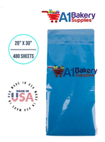 Brilliant Blue Color Tissue Paper 20 Inch x 30 Inch - 480 Sheets