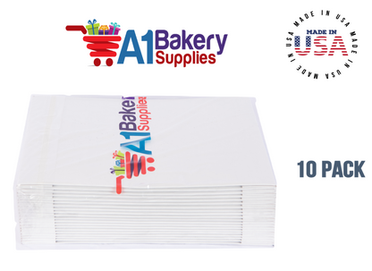 White Apparel Box for Men Shirts Gift Wrap Packaging Boxes, 15 x 9 1/2 x 2" - 10 Pack, Small